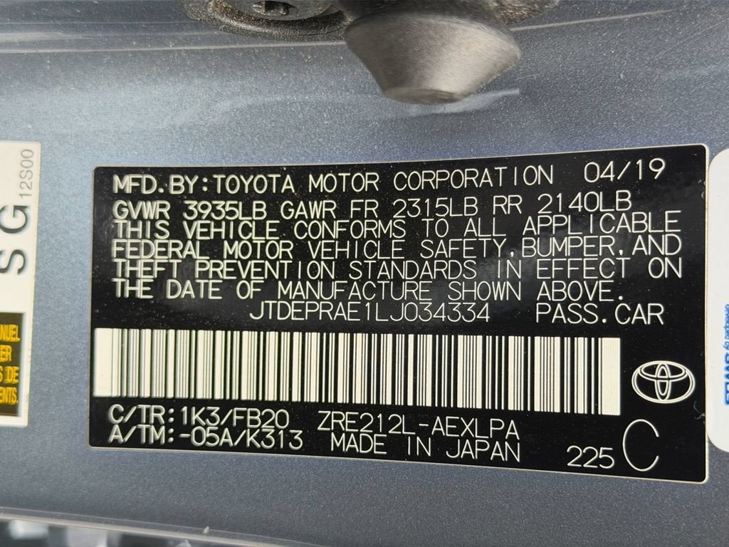 2020 Toyota Corolla LE