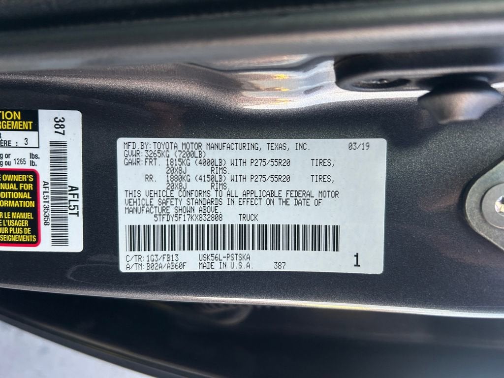 2019 Toyota Tundra 4WD SR5