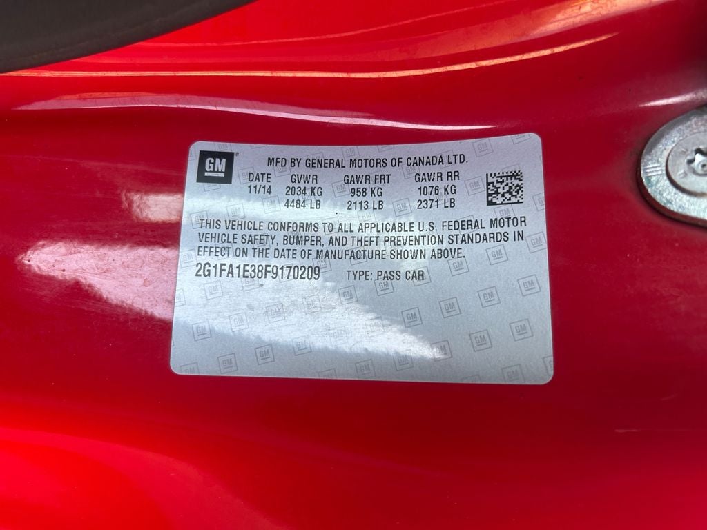 2015 Chevrolet Camaro 1LS