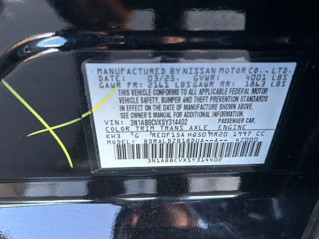 2025 Nissan Sentra SV