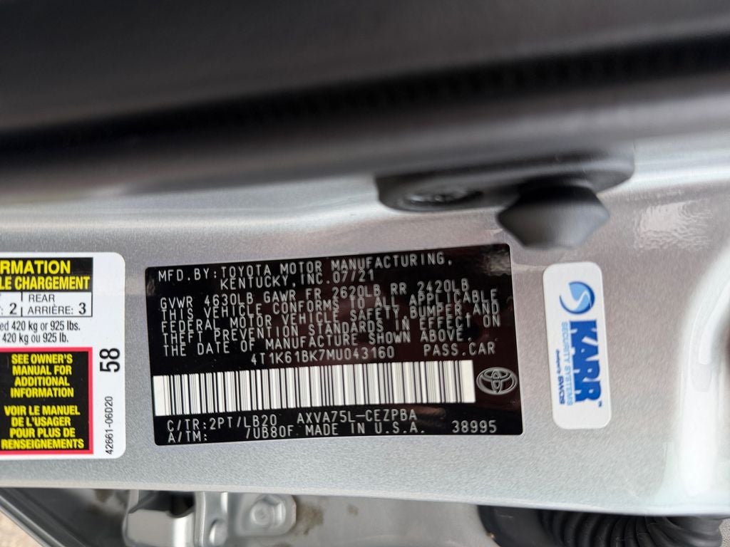 2021 Toyota Camry XSE