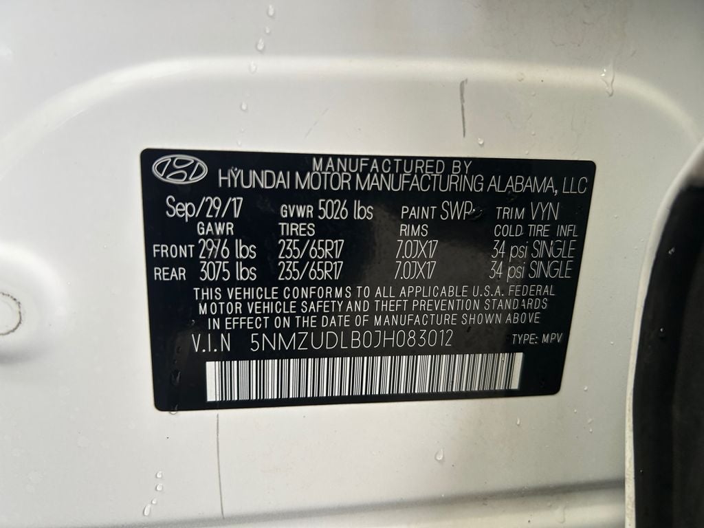 2018 Hyundai SANTA FE SPORT 2.4 Base