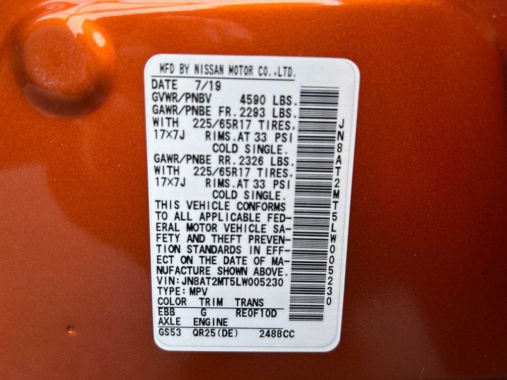 2020 Nissan Rogue SV