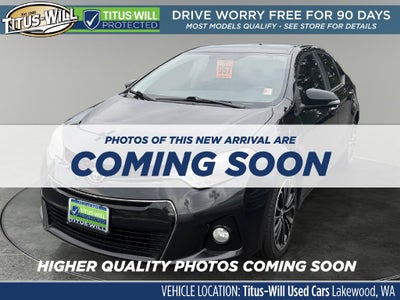 2015 Toyota Corolla S Plus