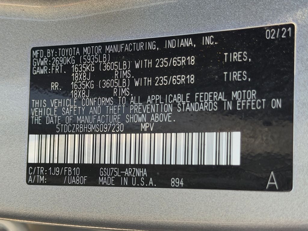 2021 Toyota Highlander L