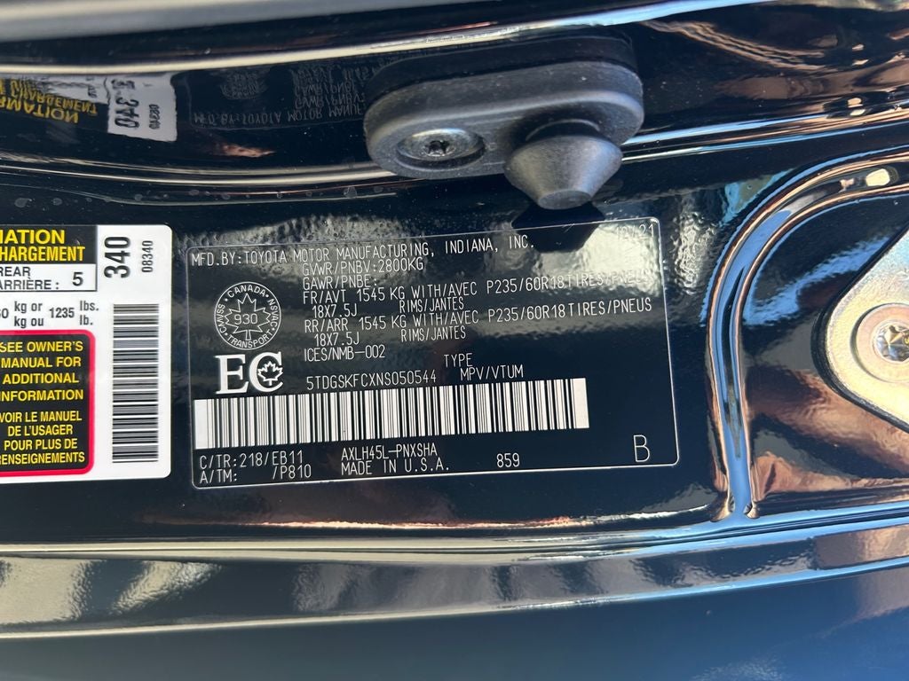 2022 Toyota Sienna XSE 7 Passenger