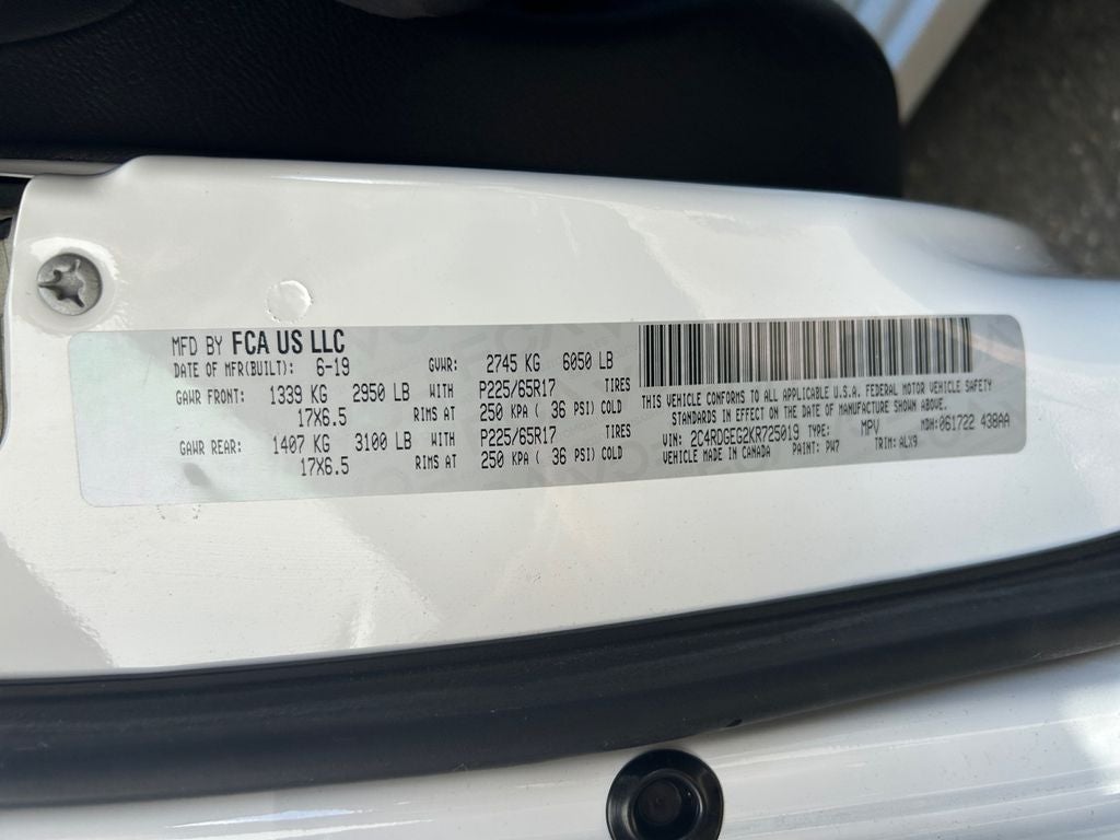 2019 Dodge Grand Caravan GT
