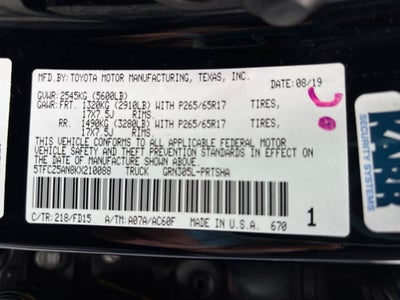 2019 Toyota Tacoma TRD Sport V6