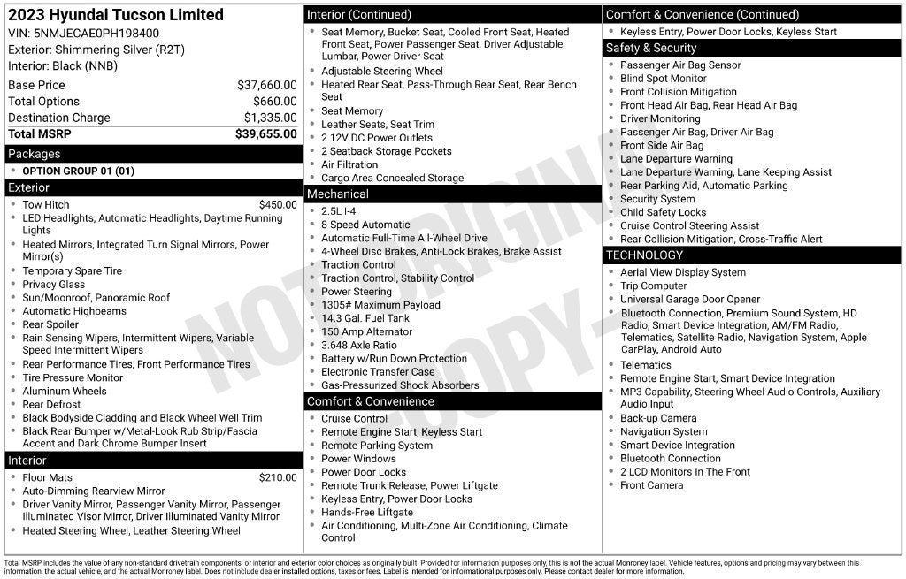 2023 Hyundai TUCSON Limited