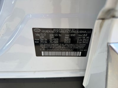 2021 Hyundai SANTA FE Calligraphy
