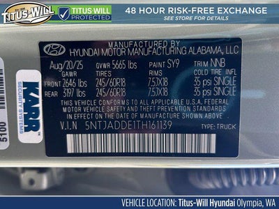 2026 Hyundai SANTA CRUZ SE