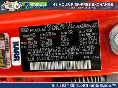 2025 Hyundai SANTA CRUZ XRT