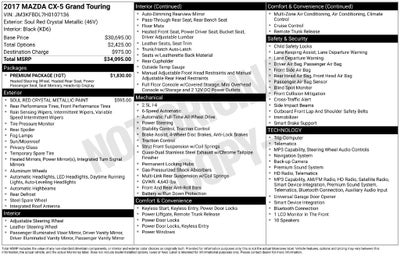 2017 Mazda Mazda CX-5 Grand Touring