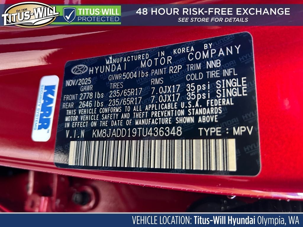 2026 Hyundai TUCSON HYBRID Blue