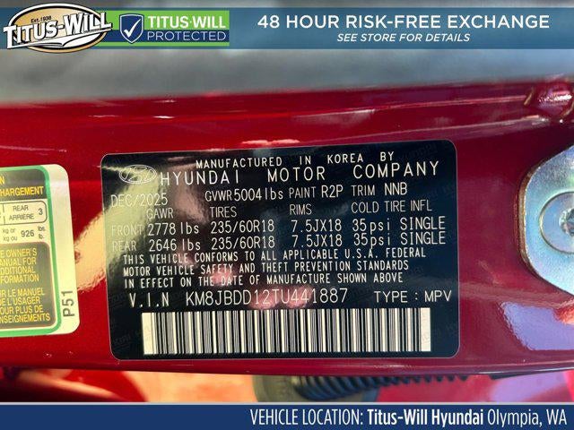 2026 Hyundai TUCSON HYBRID SEL AWD