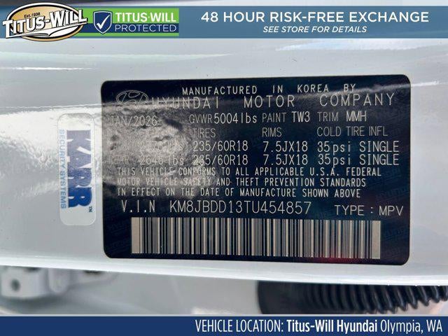 2026 Hyundai TUCSON HYBRID SEL AWD