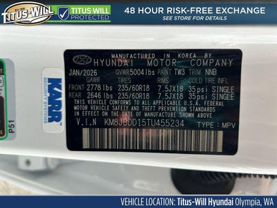 2026 Hyundai TUCSON HYBRID SEL AWD