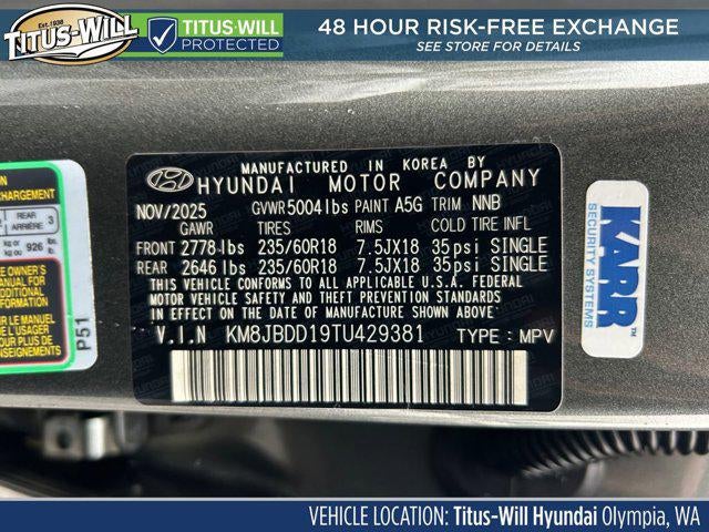 2026 Hyundai TUCSON HYBRID SEL AWD