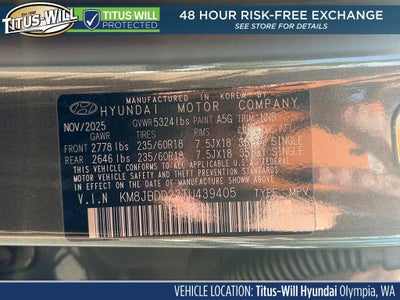 2026 Hyundai TUCSON PLUG-IN HYBRID SEL