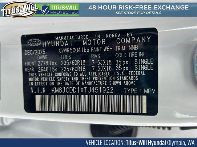 2026 Hyundai TUCSON HYBRID SEL Convenience