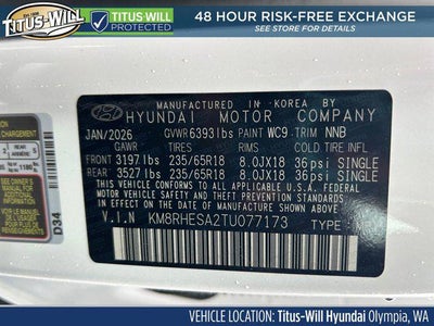 2026 Hyundai PALISADE HYBRID SEL Premium 7P