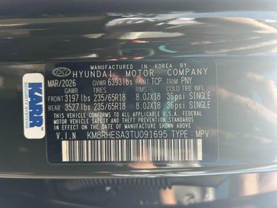2026 Hyundai PALISADE HYBRID SEL Premium 8P