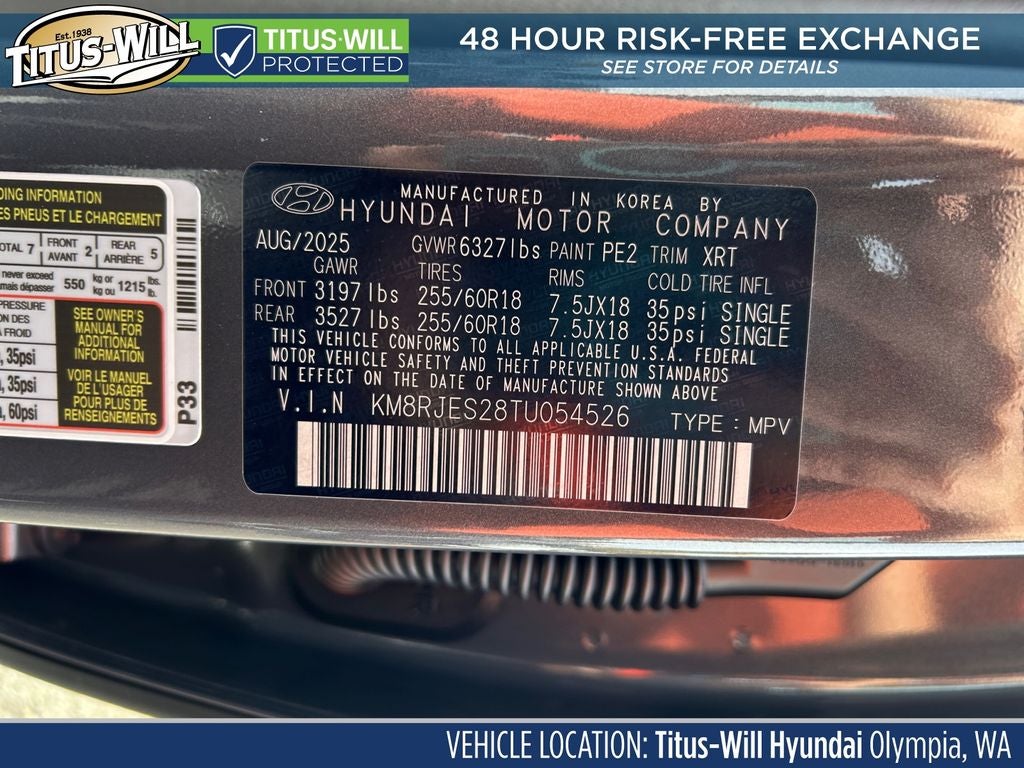 2026 Hyundai PALISADE XRT Pro