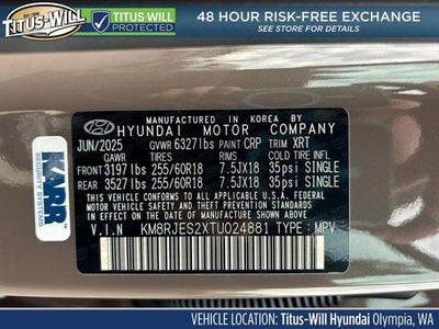 2026 Hyundai PALISADE XRT Pro