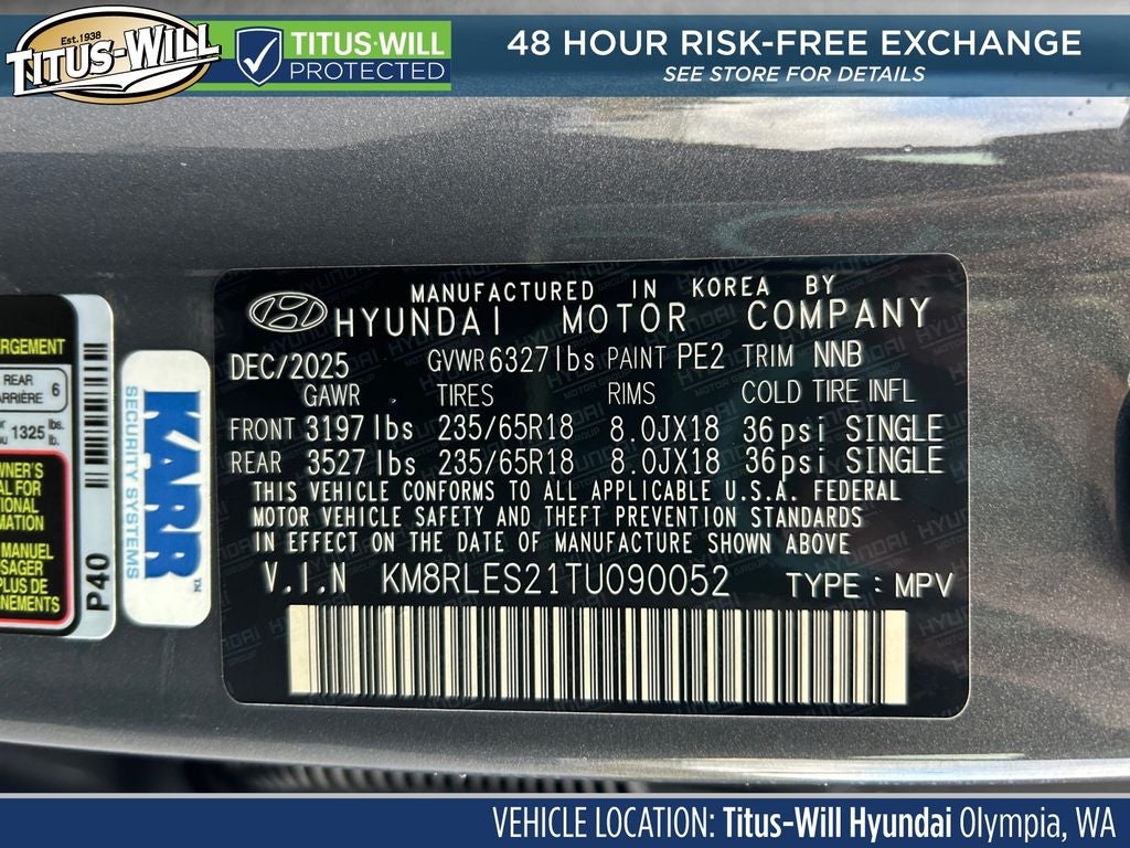 2026 Hyundai PALISADE SEL 7 Passenger