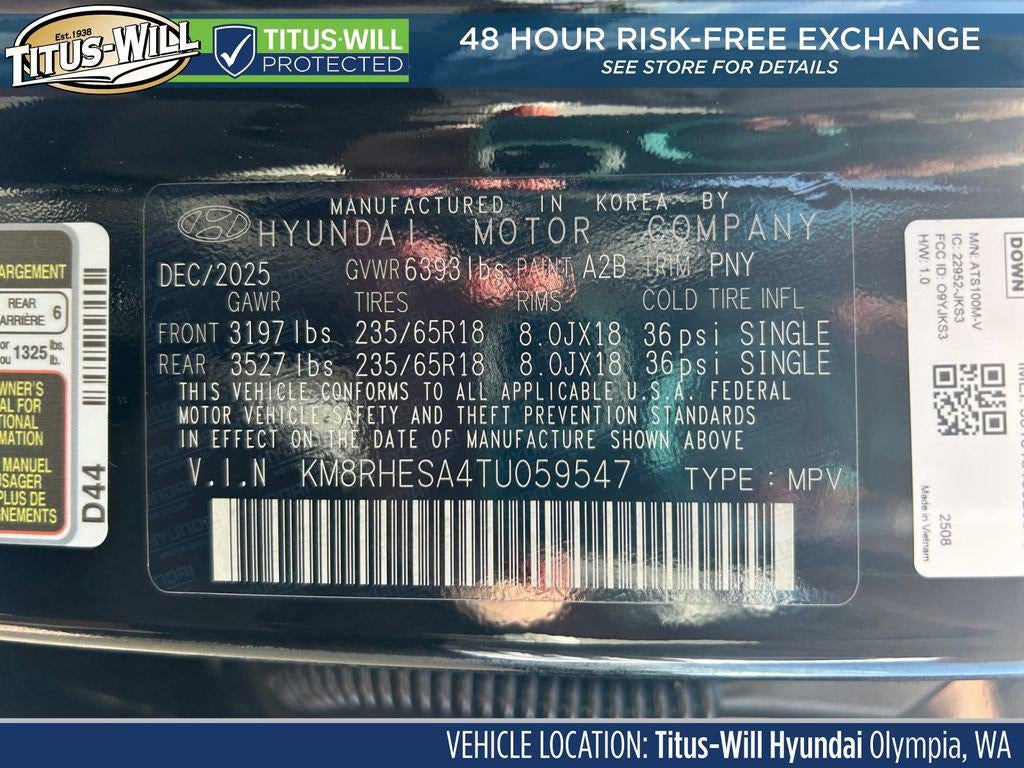 2026 Hyundai PALISADE HYBRID SEL 8P