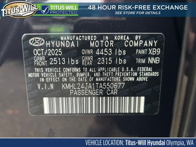 2026 Hyundai SONATA SE