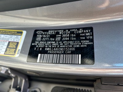 2021 Hyundai ELANTRA SE