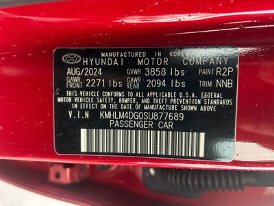 2025 Hyundai ELANTRA SEL Sport