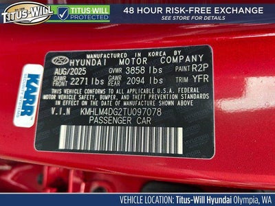 2026 Hyundai ELANTRA SEL Sport