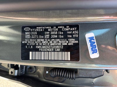 2026 Hyundai ELANTRA SEL Sport