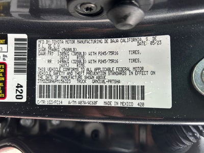 2023 Toyota TACOMA SR5 SR5 V6