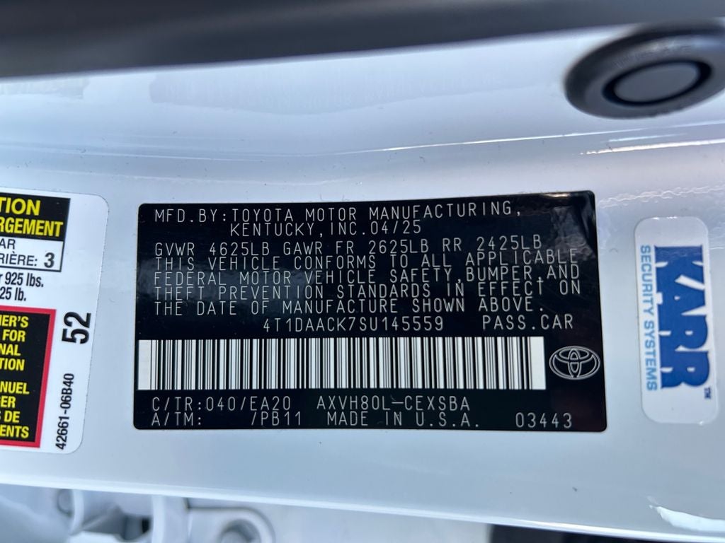 2025 Toyota CAMRY SE