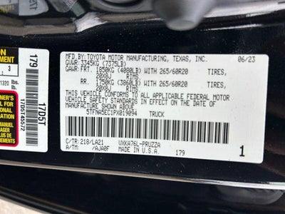 2023 Toyota TUNDRA 4X4 Platinum