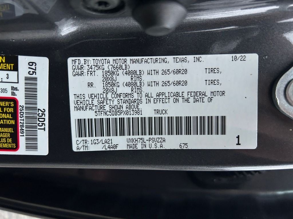 2023 Toyota Tundra Hybrid Platinum