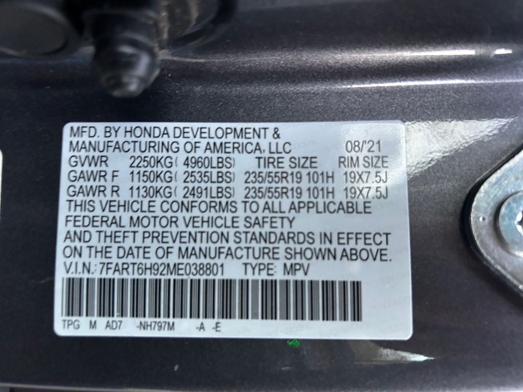 2021 Honda CR-V Hybrid Touring