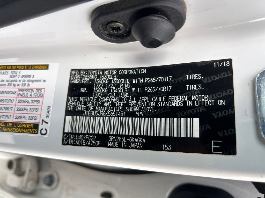 2019 Toyota 4Runner TRD Off-Road