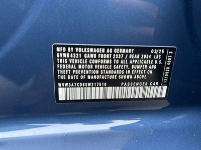 2025 Volkswagen GTI 2.0T SE
