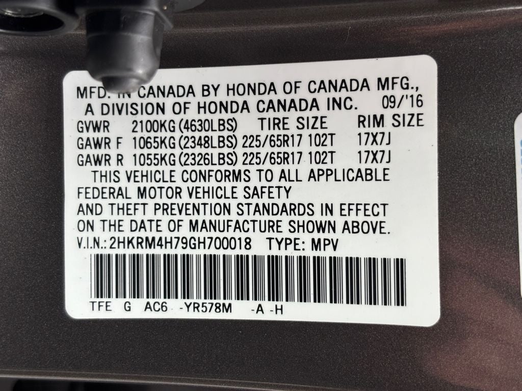 2016 Honda CR-V EX-L