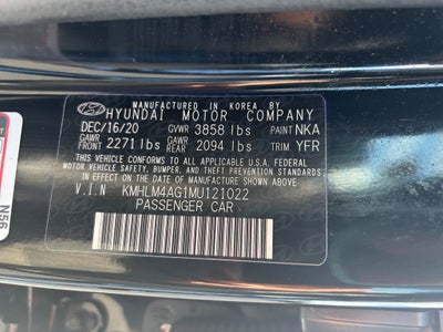 2021 Hyundai ELANTRA SEL